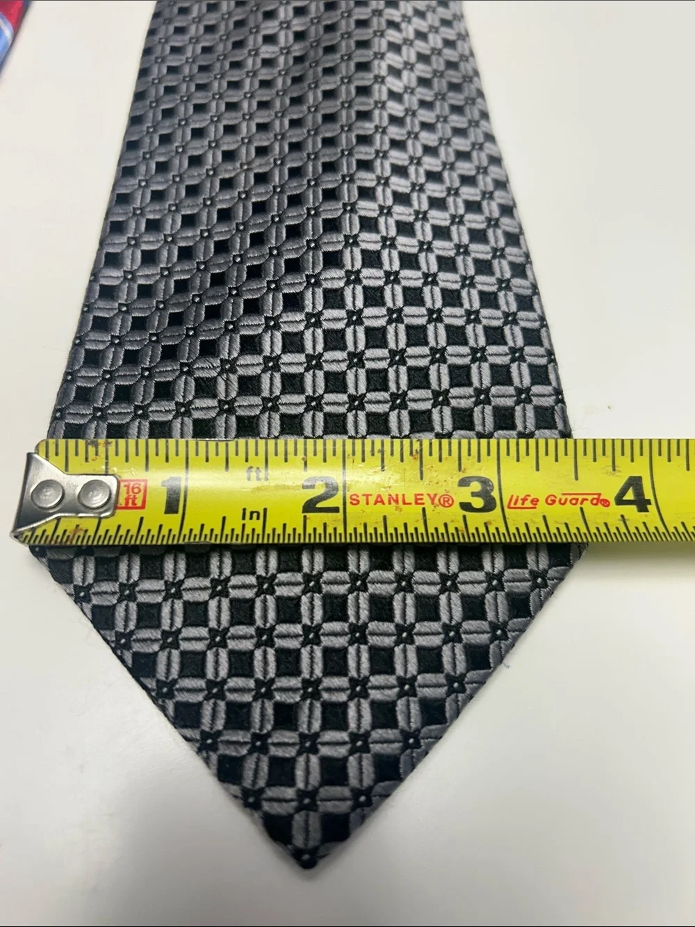 Men’s Necktie Bundle Lot of 3 - Chaps & Harken 100% Silk Geometric / Striped
